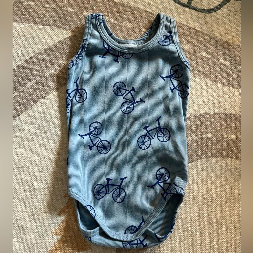 Bobo Choses baby size 24-36 months bicycle onsie. Worn once.